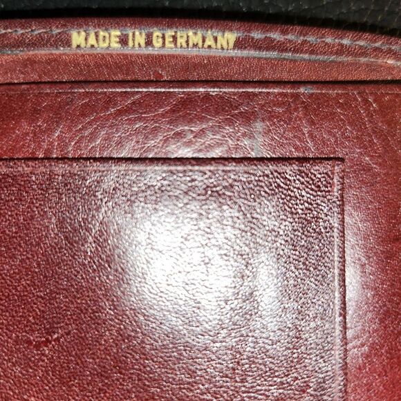 Brown Leather Wallet Made In Germany - Picture 5 of 6